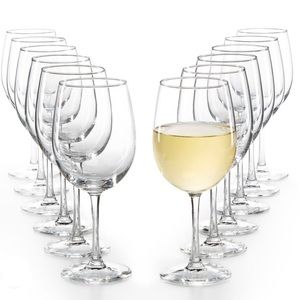 12 Piece White 🍷 Wine Glasses by The Celler Basics
